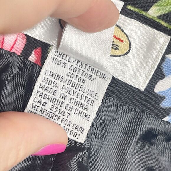 Vintage Talbots Pants Size 8 Floral Lined Botanical Pottery Porcelain Dress - Picture 5 of 7